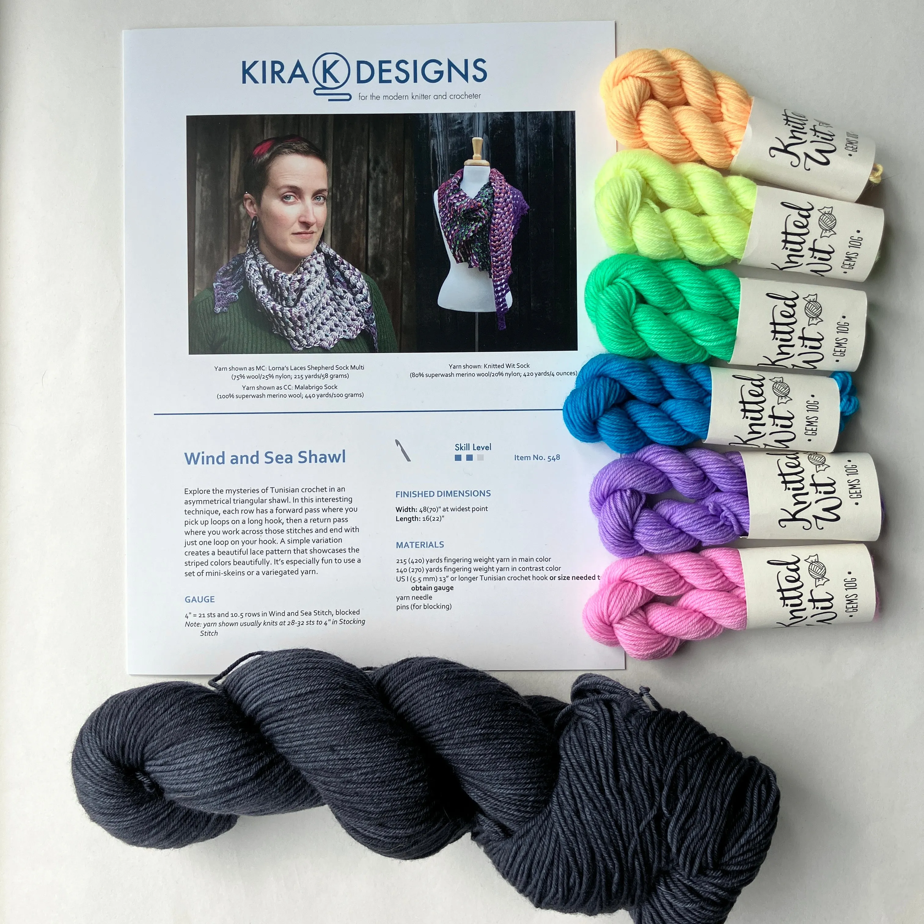 Wind and Sea Shawl Kit