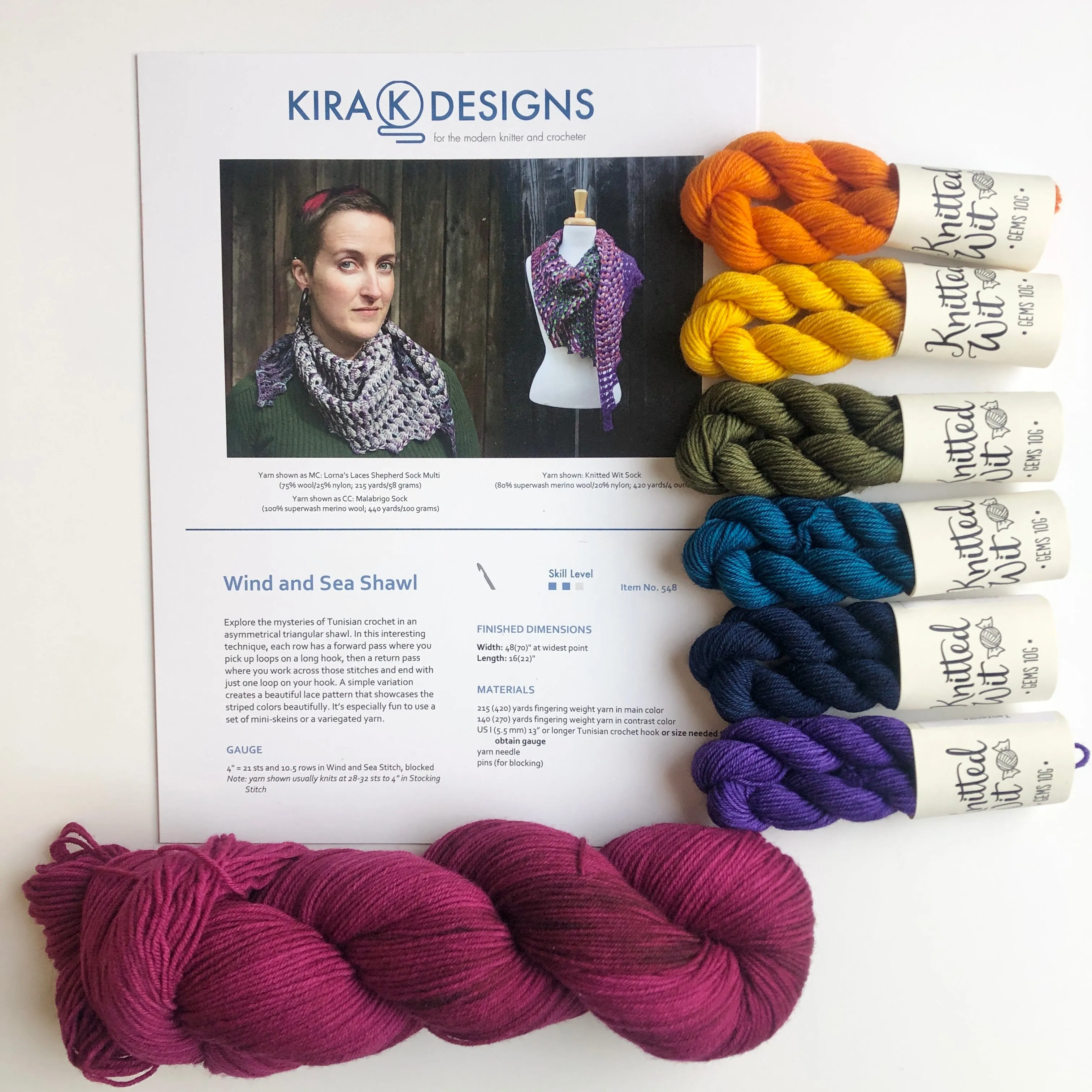 Wind and Sea Shawl Kit