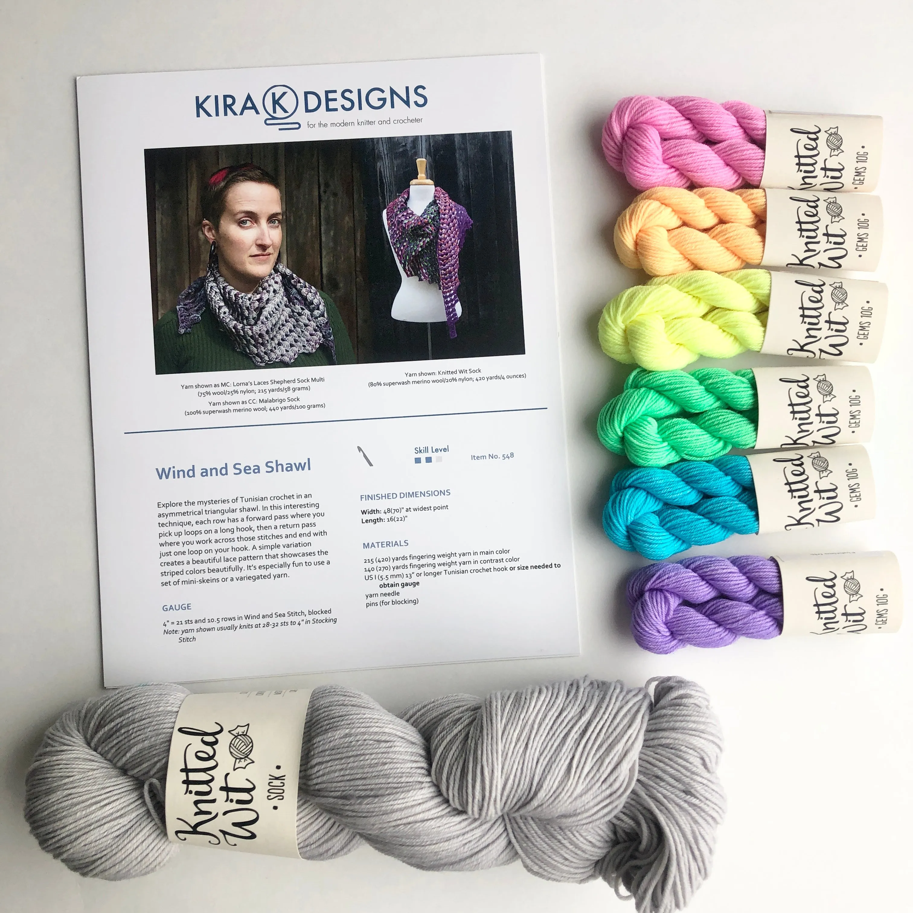 Wind and Sea Shawl Kit