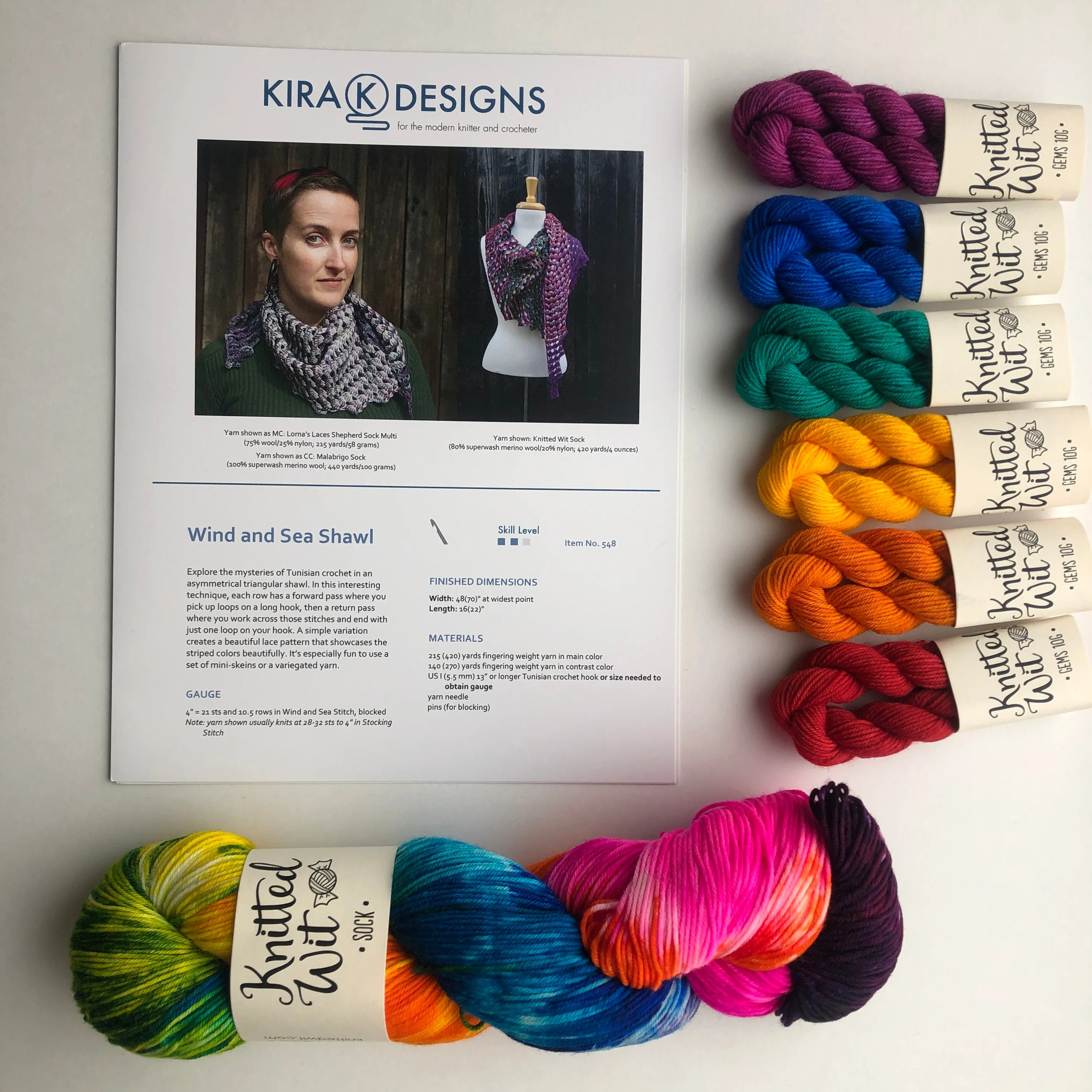 Wind and Sea Shawl Kit