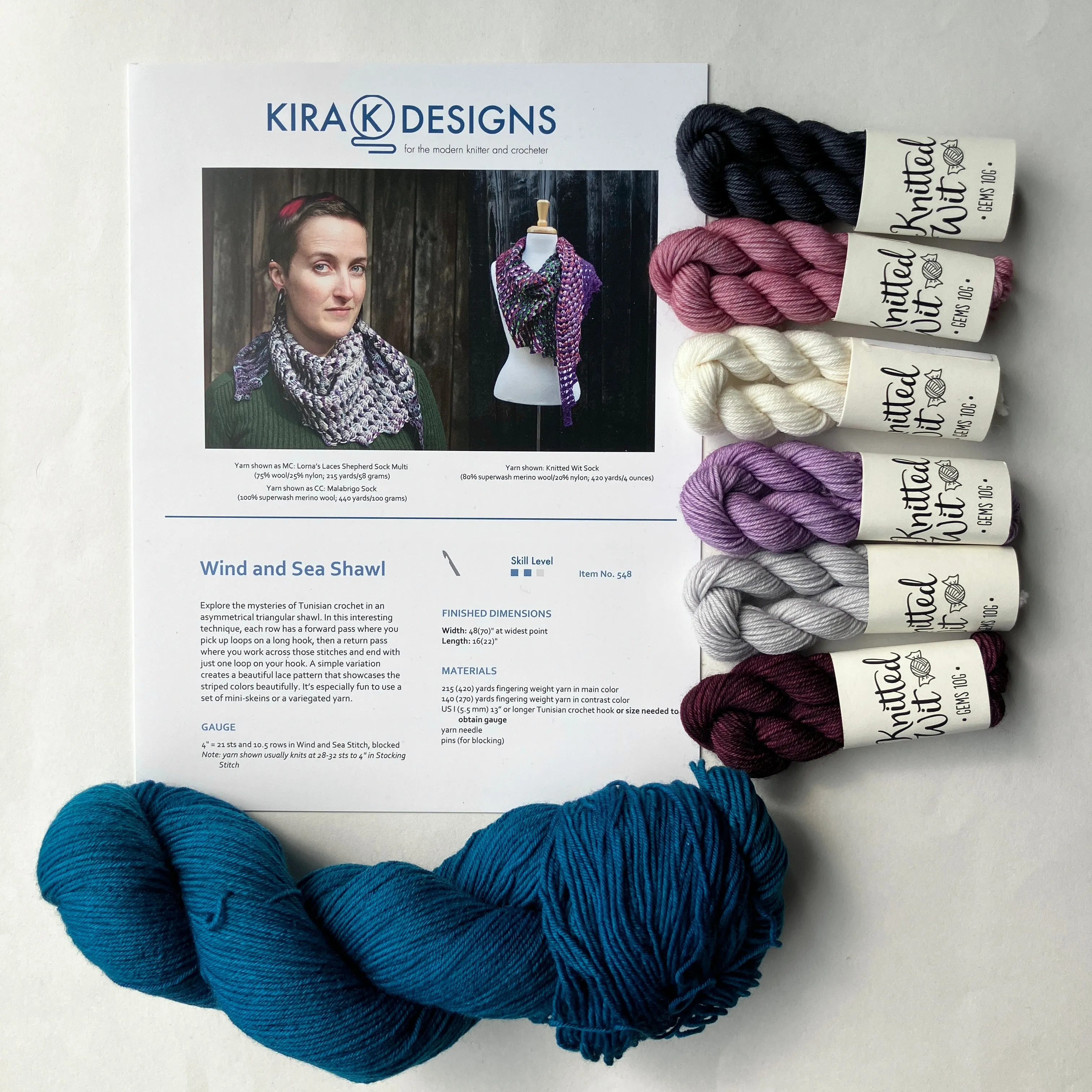 Wind and Sea Shawl Kit