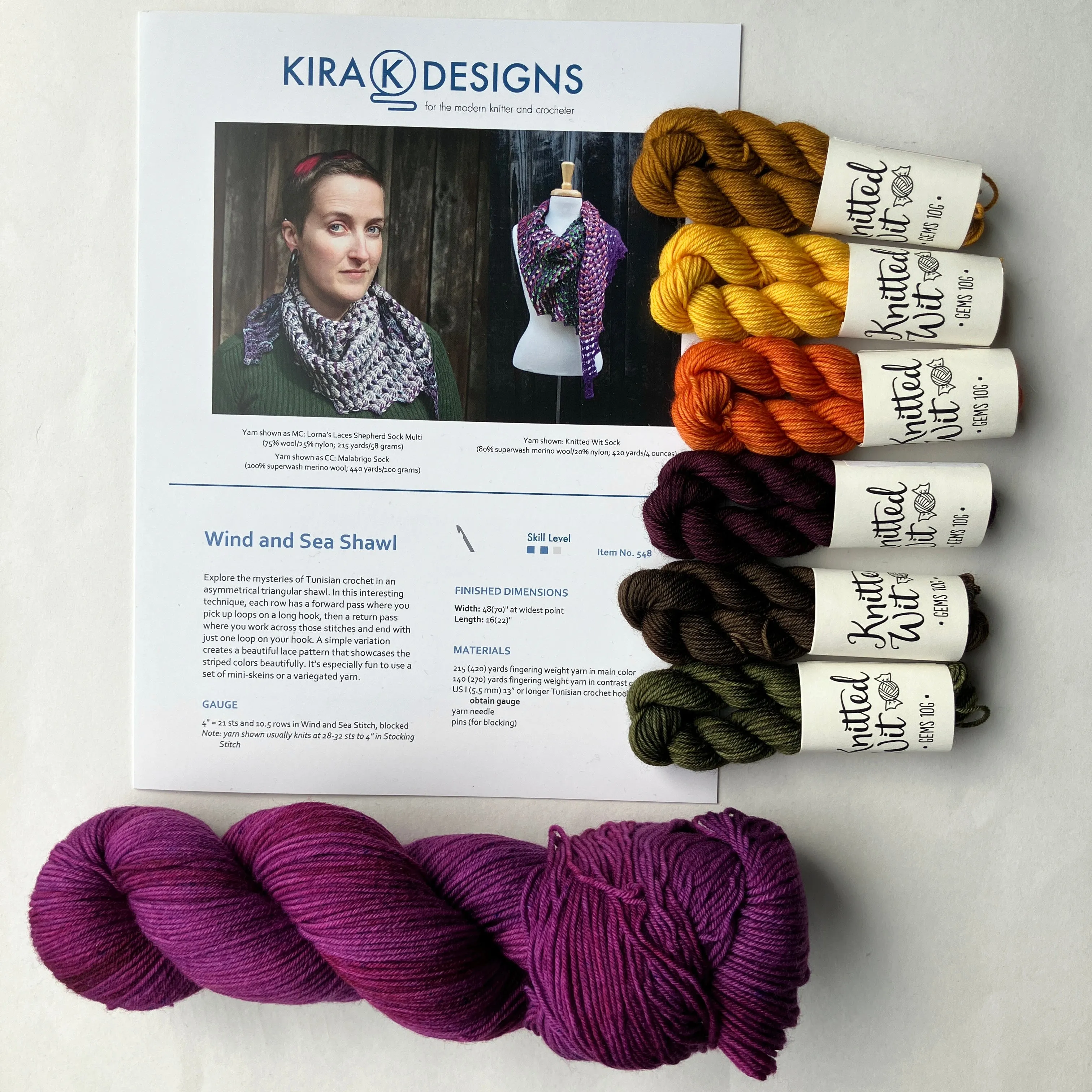 Wind and Sea Shawl Kit