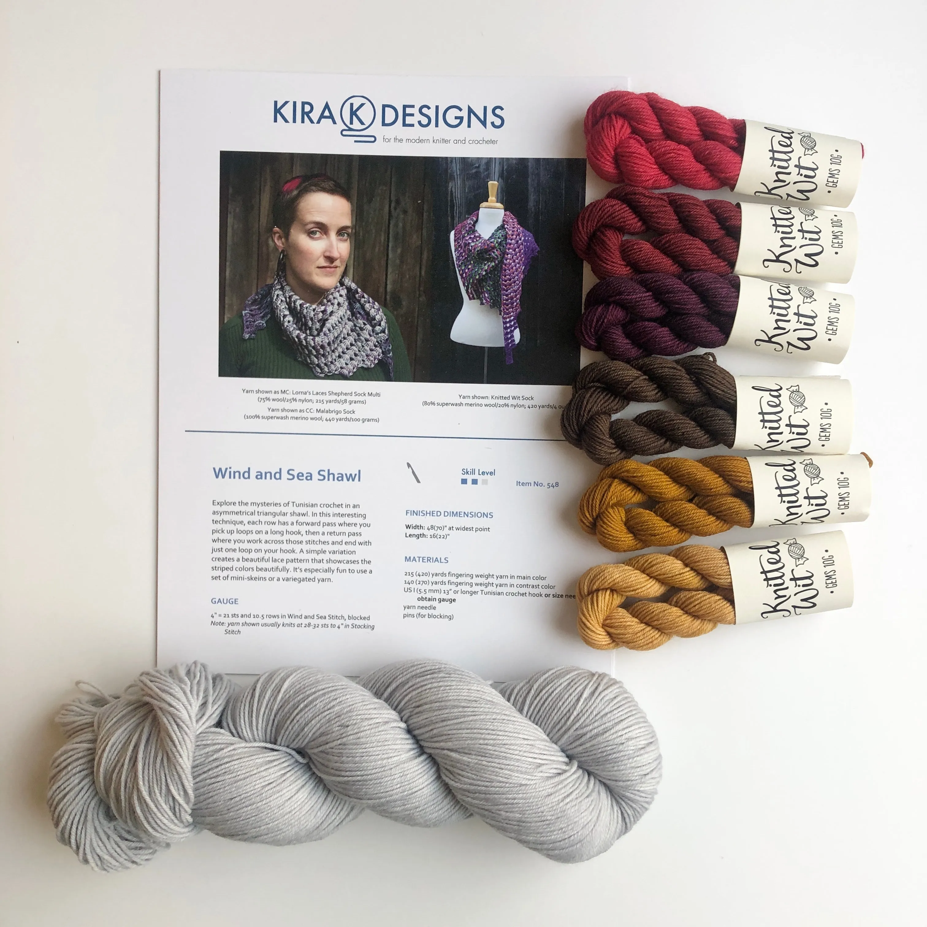 Wind and Sea Shawl Kit