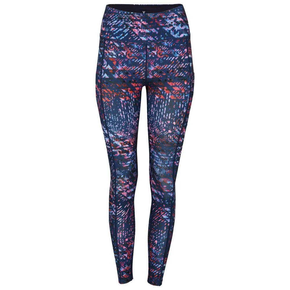 Womens Nyx Tights (Grapefruit/Navy Print)