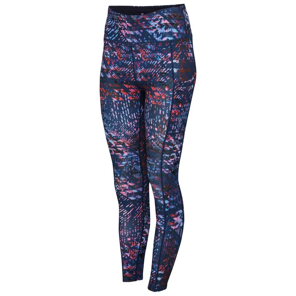 Womens Nyx Tights (Grapefruit/Navy Print)