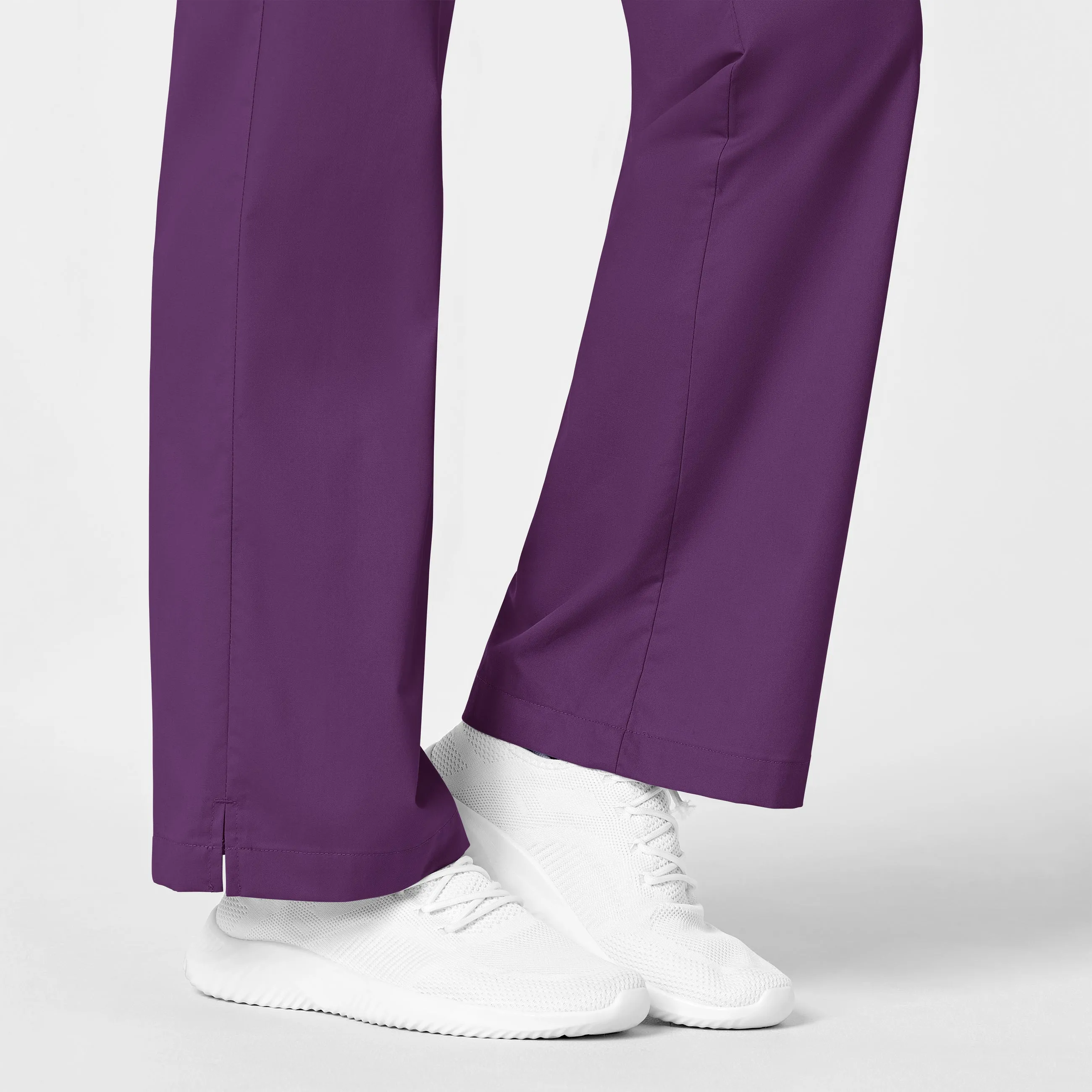 WonderWORK Women's Flare Leg Scrub Pant - Eggplant