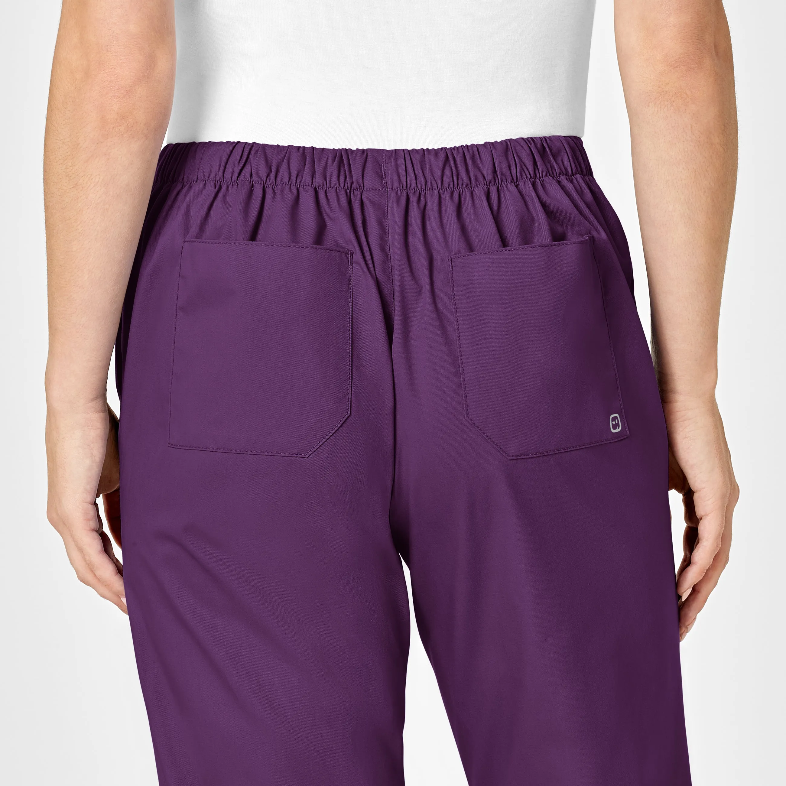 WonderWORK Women's Flare Leg Scrub Pant - Eggplant