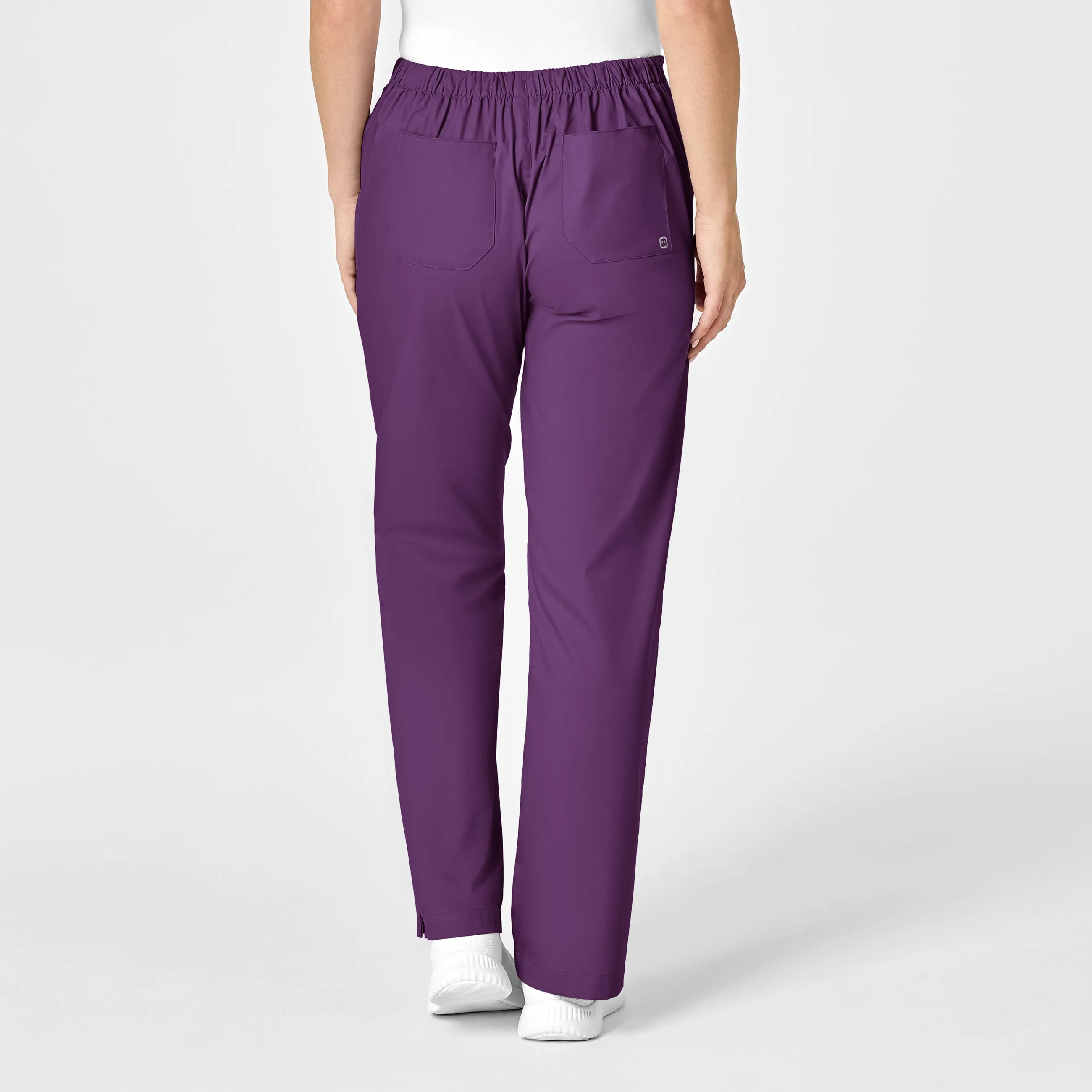 WonderWORK Women's Flare Leg Scrub Pant - Eggplant