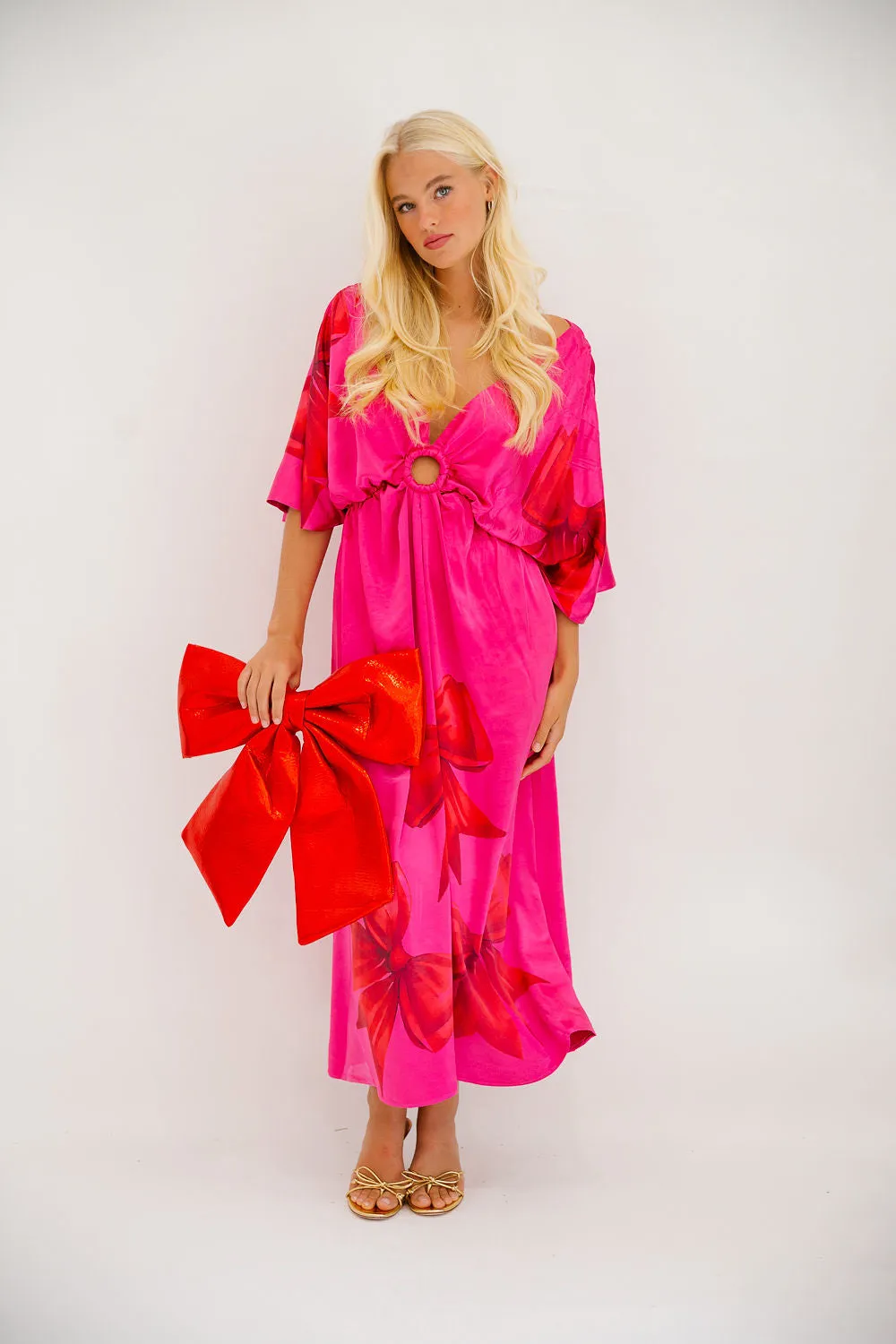 WRAP QUEEN PINK DRESS