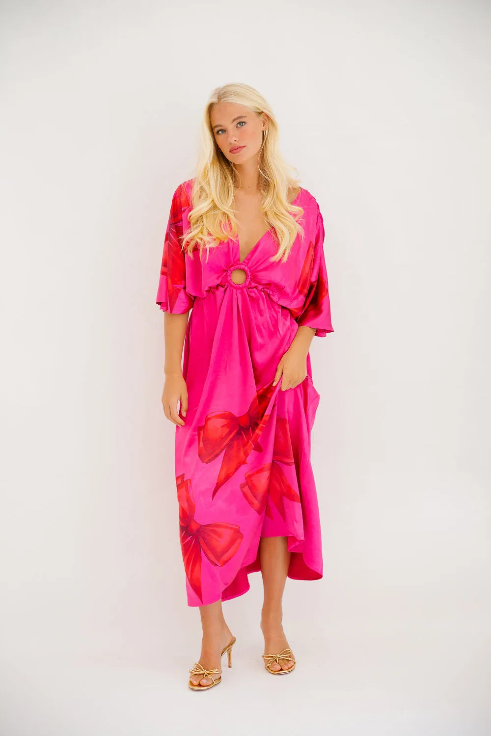 WRAP QUEEN PINK DRESS