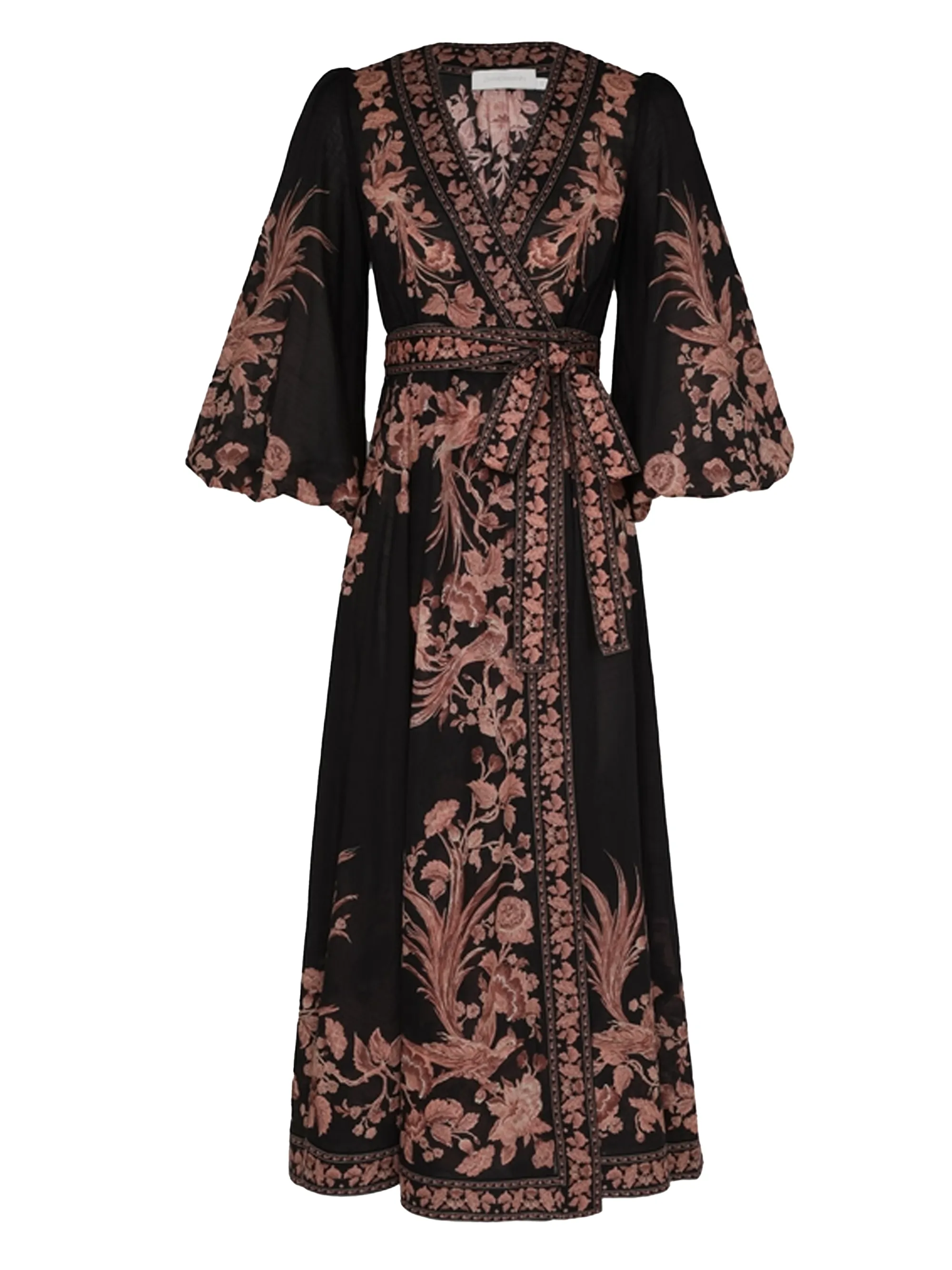 Zimmermann Waverly Wrap Midi Dress