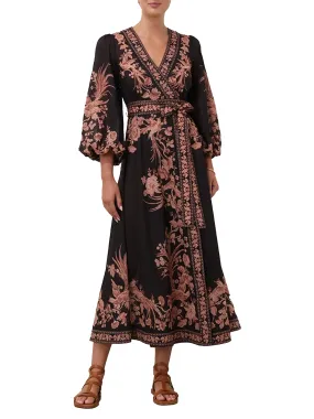 Zimmermann Waverly Wrap Midi Dress