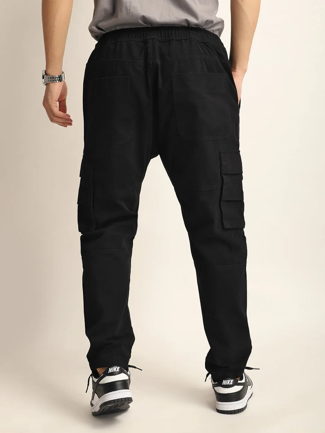 Zuko Full Length Black Plus Size Cargo